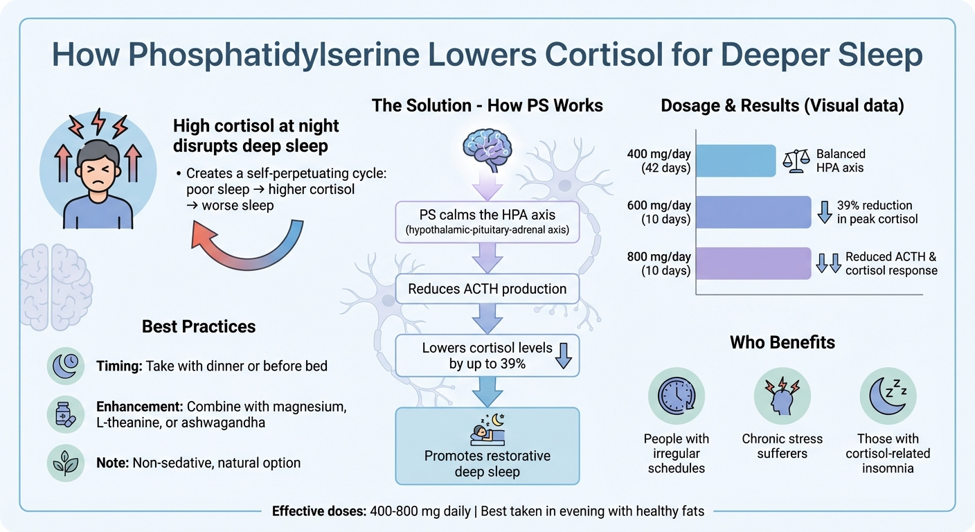 How Phosphatidylserine Lowers Cortisol and Improves Sleep Quality