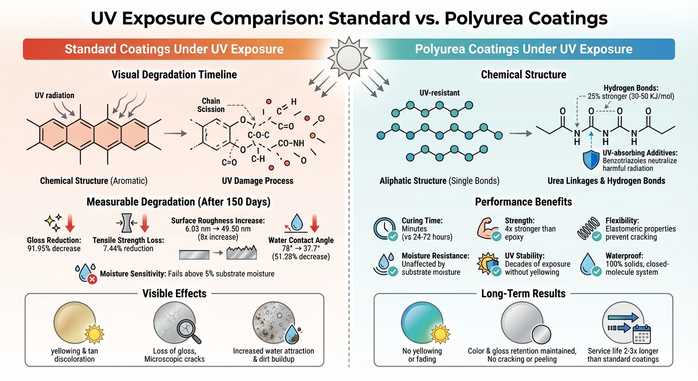 Polyurea vs Standard Coatings: UV Resistance Comparison