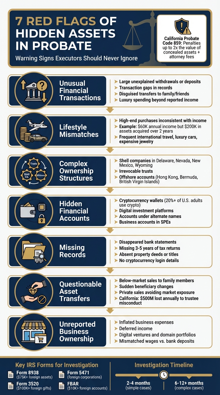 7 Red Flags of Hidden Assets in Probate Estates