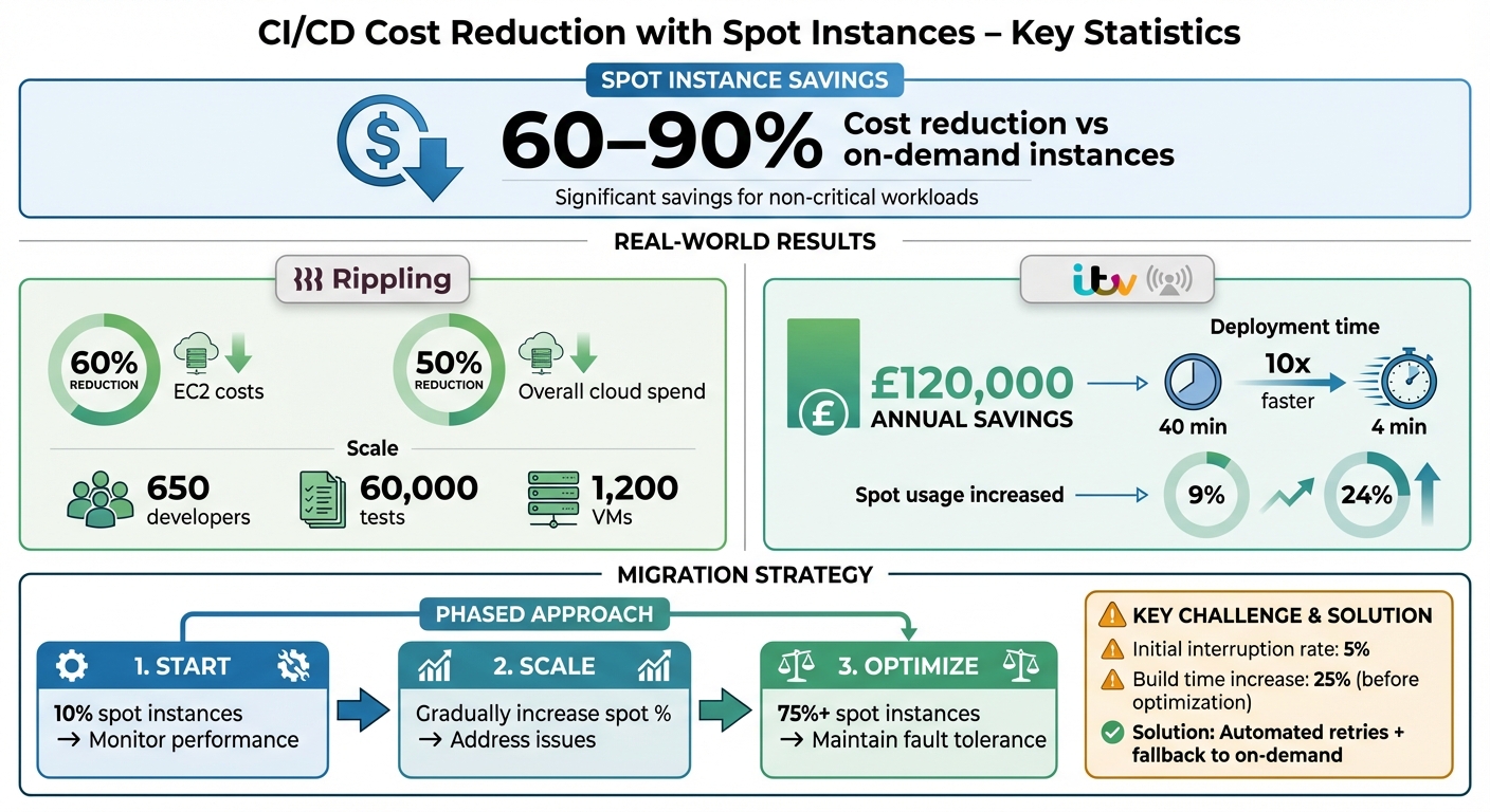 CI/CD Cost Savings with Spot Instances: Key Statistics and Results