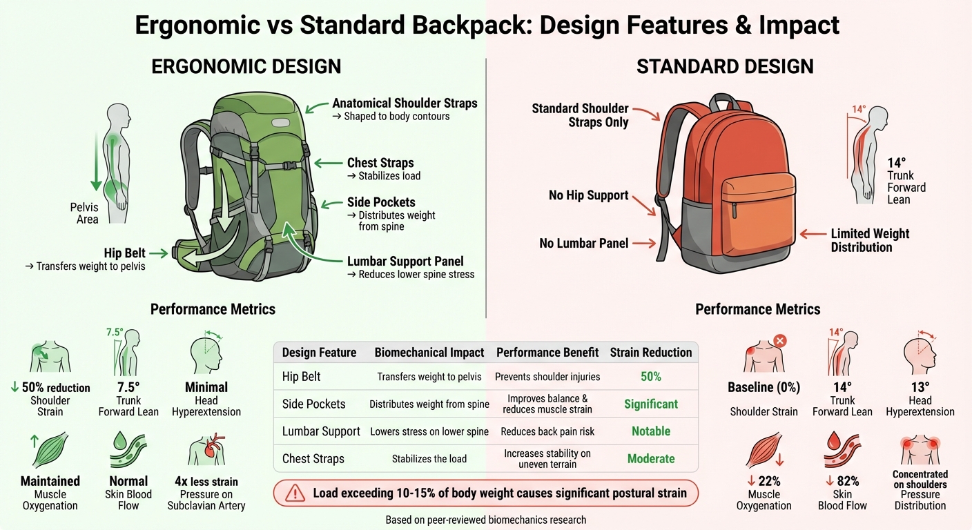 Ergonomic vs Standard Backpack Design Features and Benefits Comparison