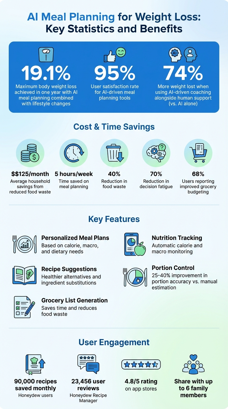 AI Meal Planning Benefits and Statistics for Weight Loss