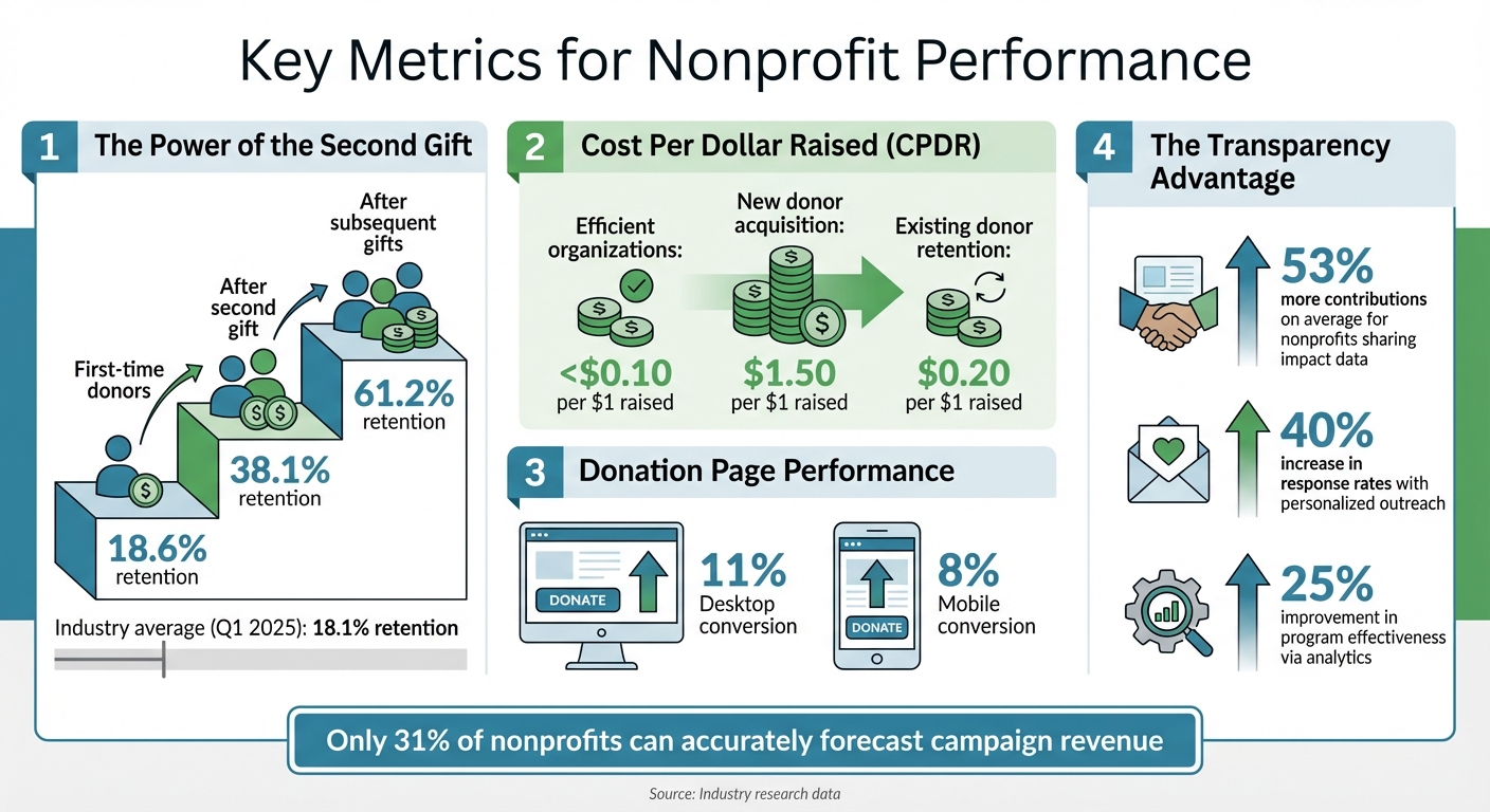 Key Nonprofit Fundraising Metrics and Donor Retention Statistics