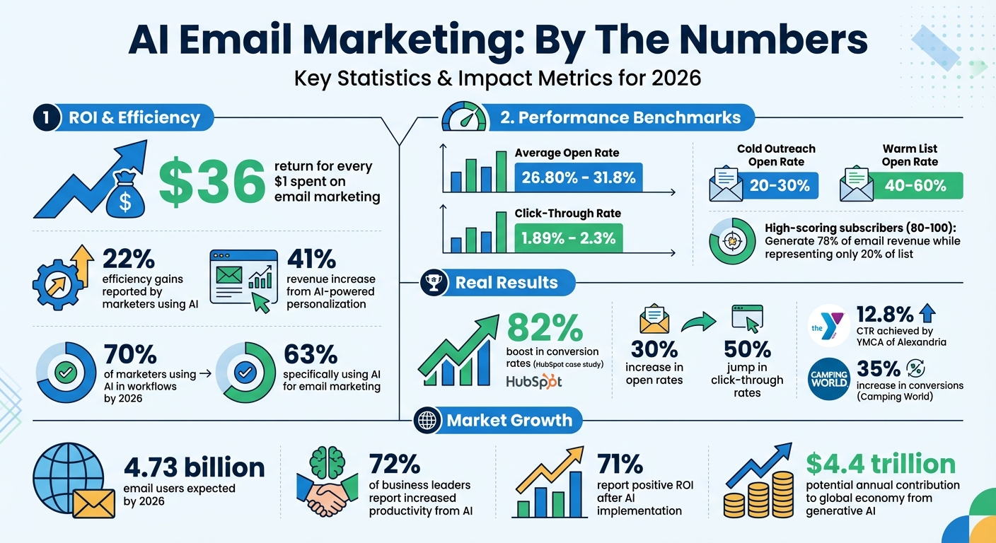 AI Email Marketing Statistics and ROI Impact 2026