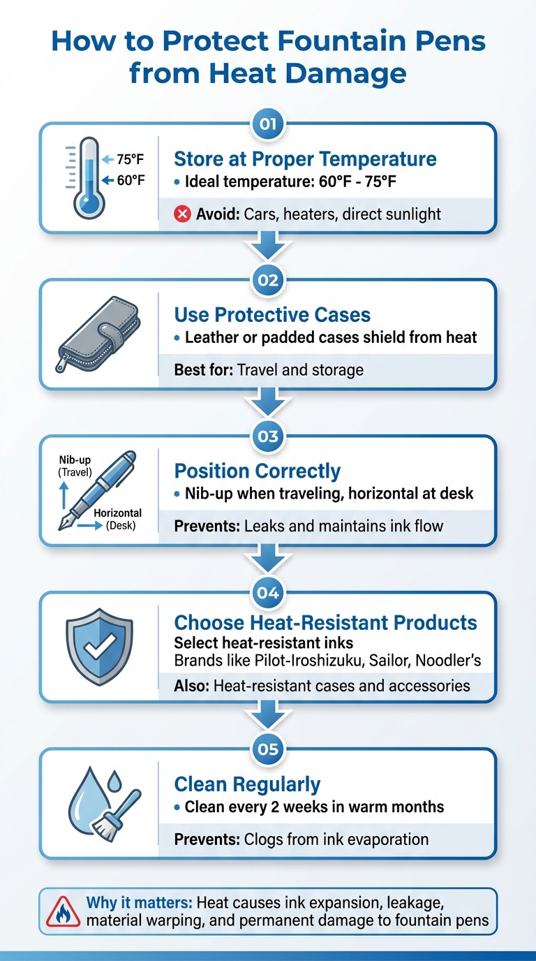 5 Essential Steps to Protect Fountain Pens from Heat Damage