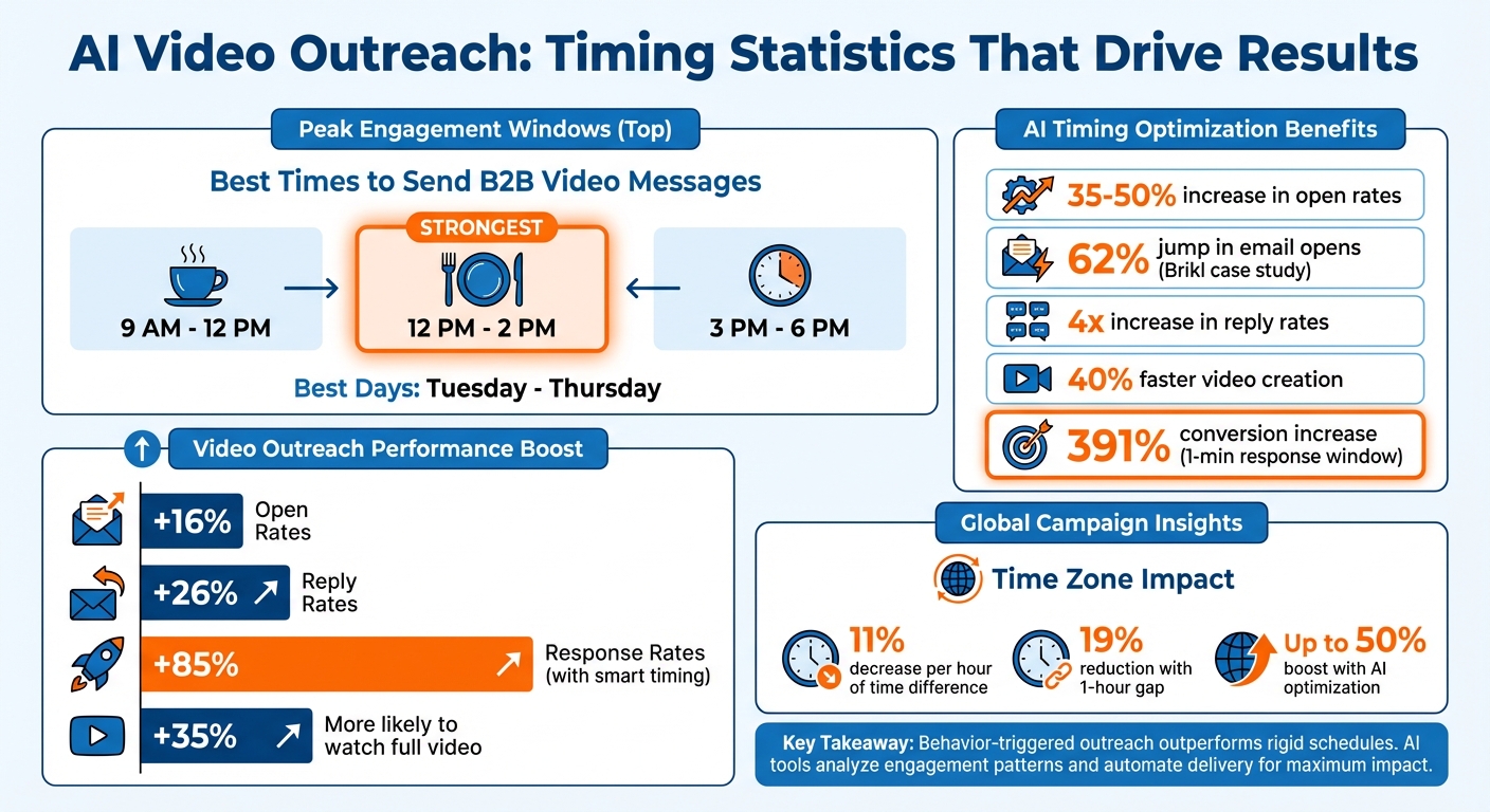 AI Video Outreach Timing Statistics and Best Practices