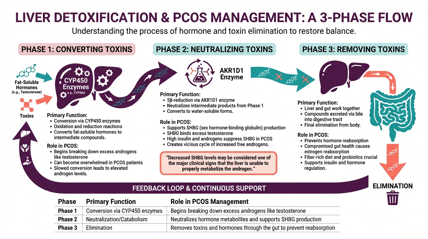 The 3 Phases of Liver Detoxification in PCOS Management