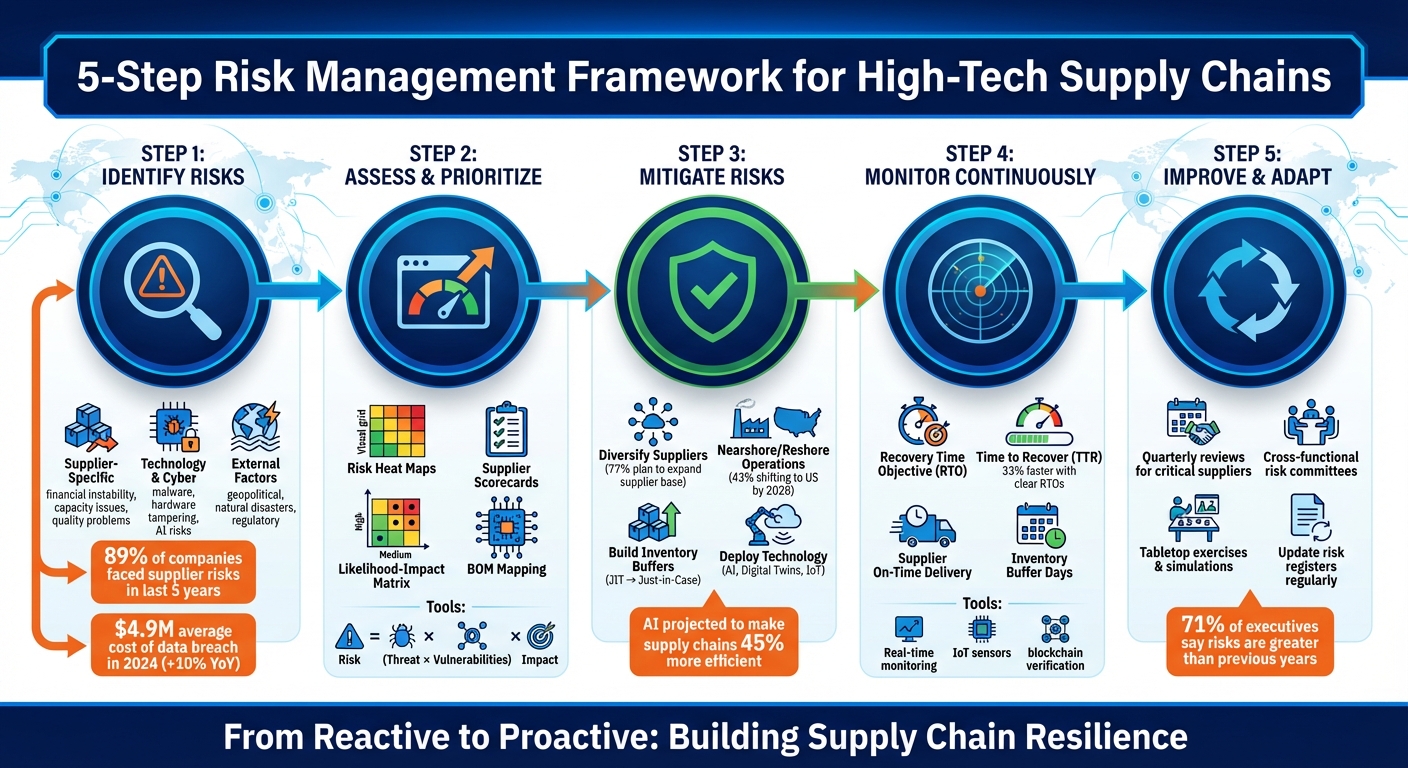 5-Step Risk Management Framework for High-Tech Supply Chains