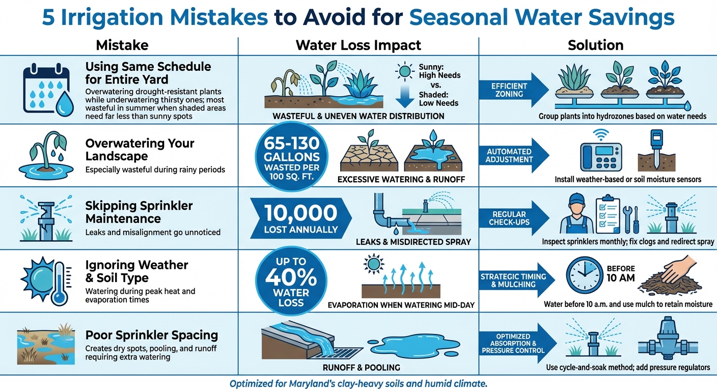 5 Common Irrigation Mistakes and Their Water Waste Impact