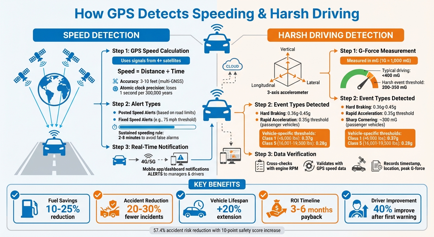 How GPS Tracking Systems Detect Speeding and Harsh Driving Behavior