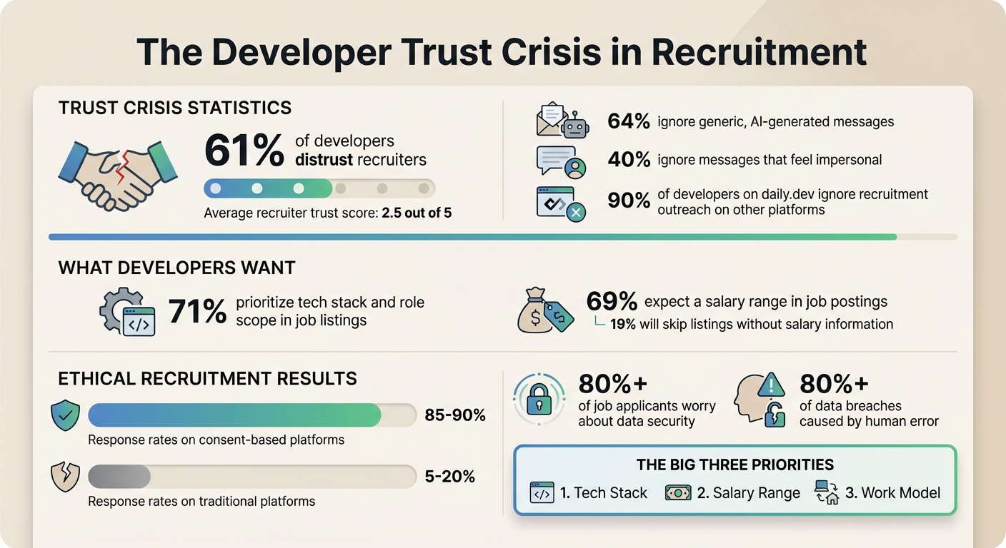 Developer Trust in Recruiters: Key Statistics and Ethical Recruitment Impact