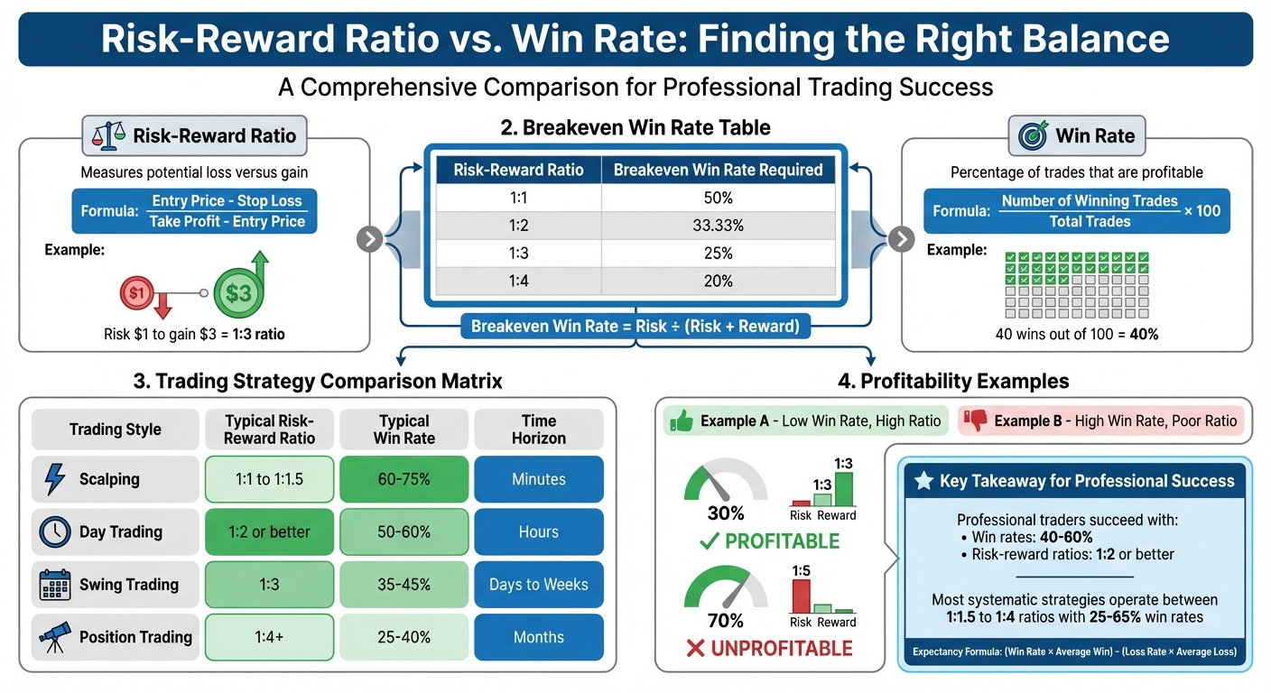 Risk-Reward Ratio vs Win Rate: Trading Strategy Comparison Chart