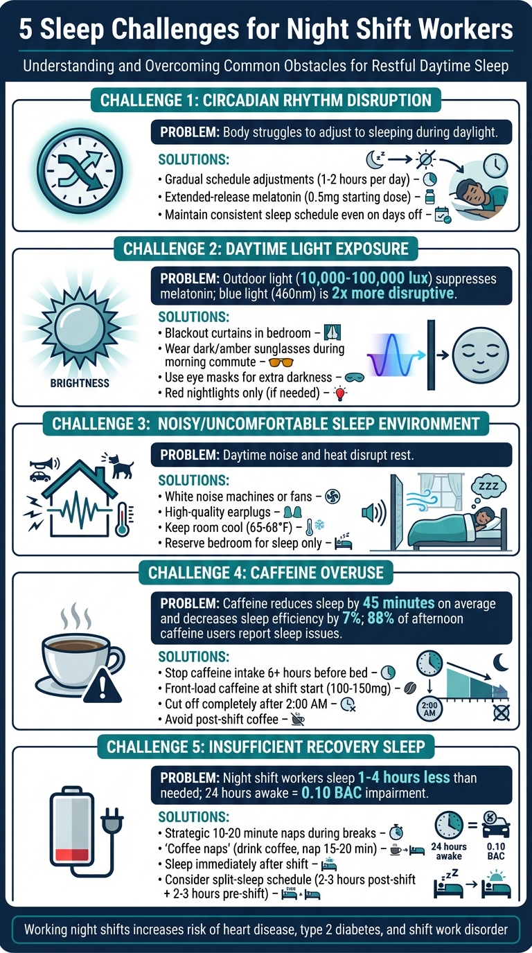 5 Sleep Challenges for Night Shift Workers and Solutions