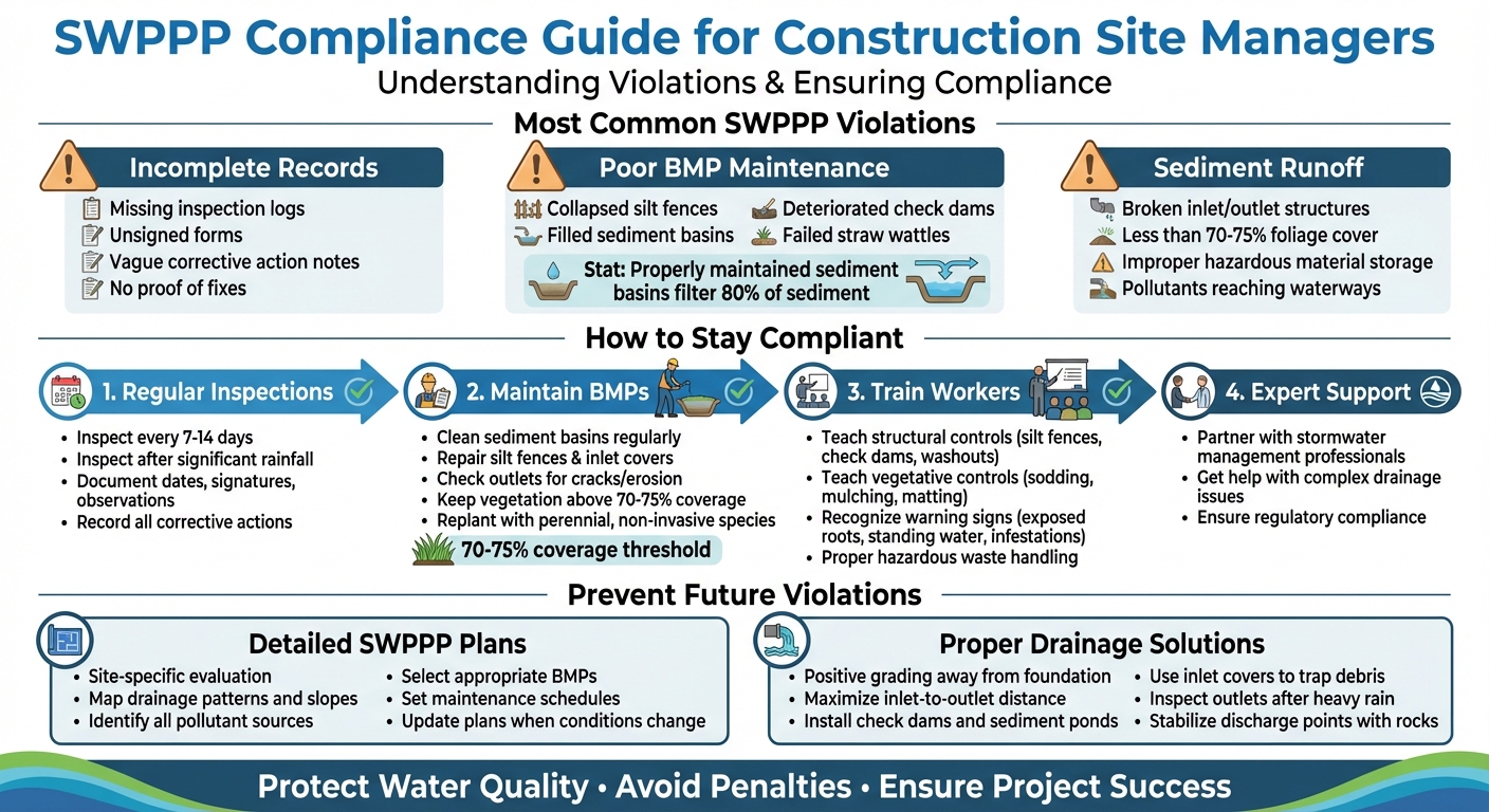 4-Step Guide to Fixing and Preventing SWPPP Violations at Construction Sites