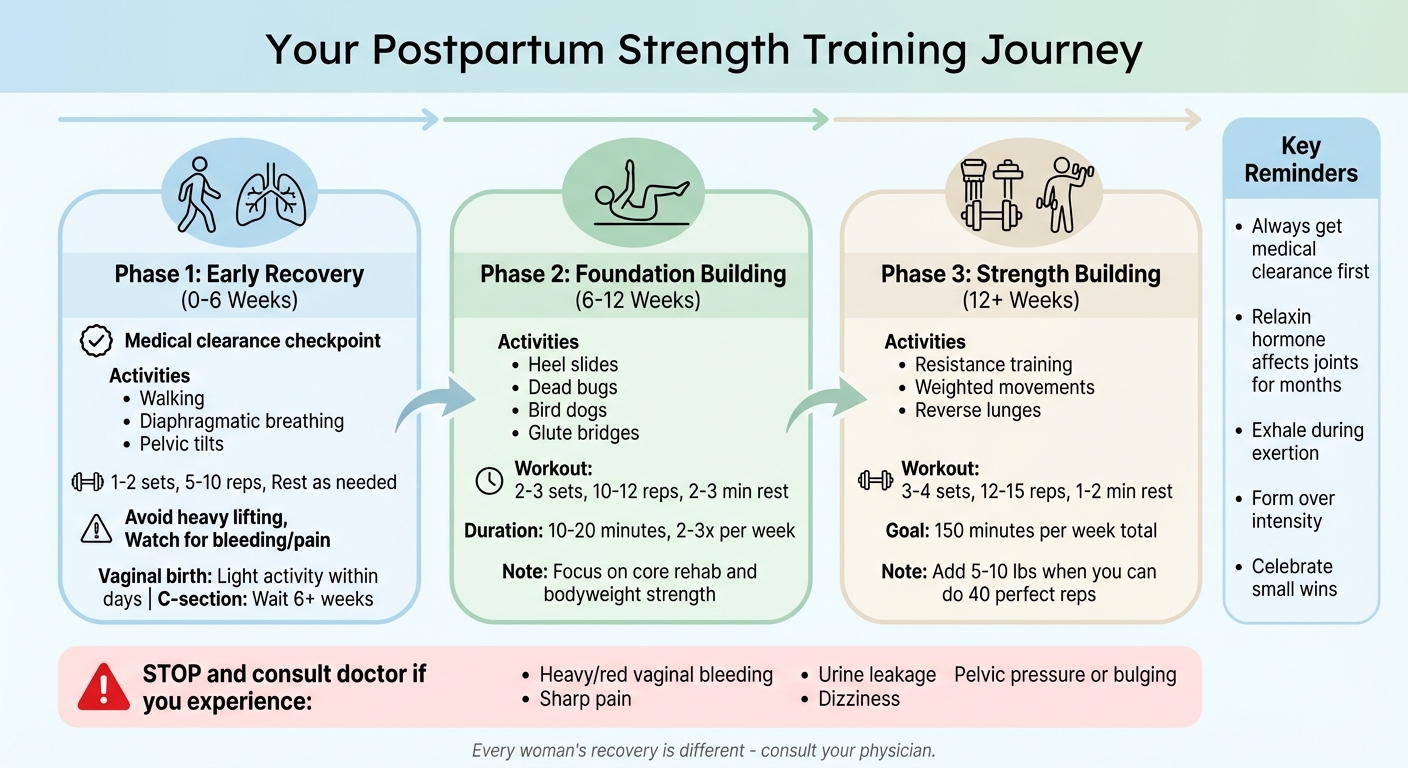 Postpartum Strength Training Recovery Timeline and Progression Guide
