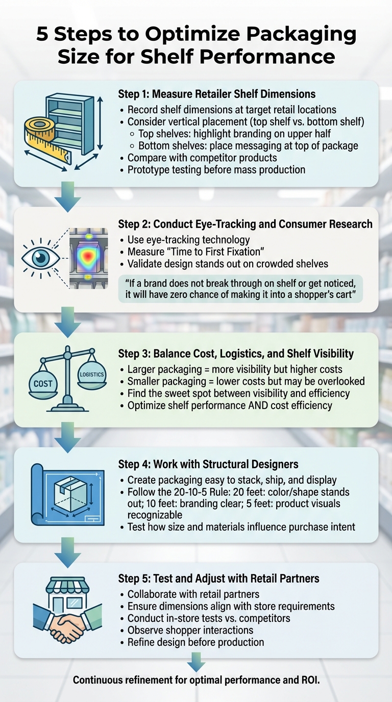 5 Steps to Optimize Packaging Size for Retail Shelf Performance