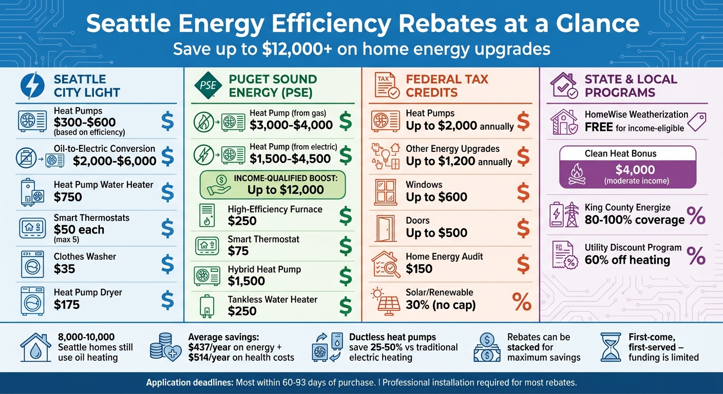 Seattle Energy Efficiency Rebates Comparison Guide 2024