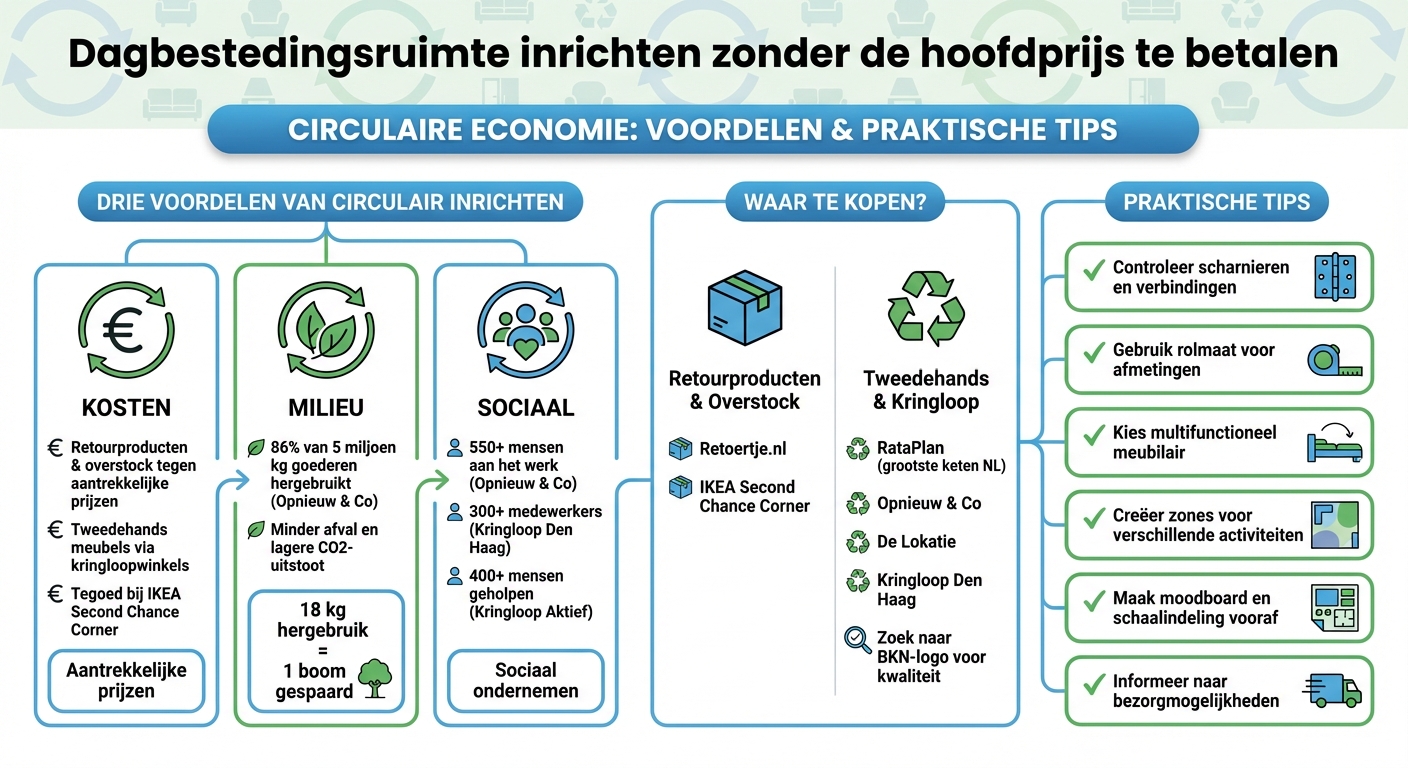 Circulair inrichten dagbestedingsruimte: kosten, milieu en sociale impact