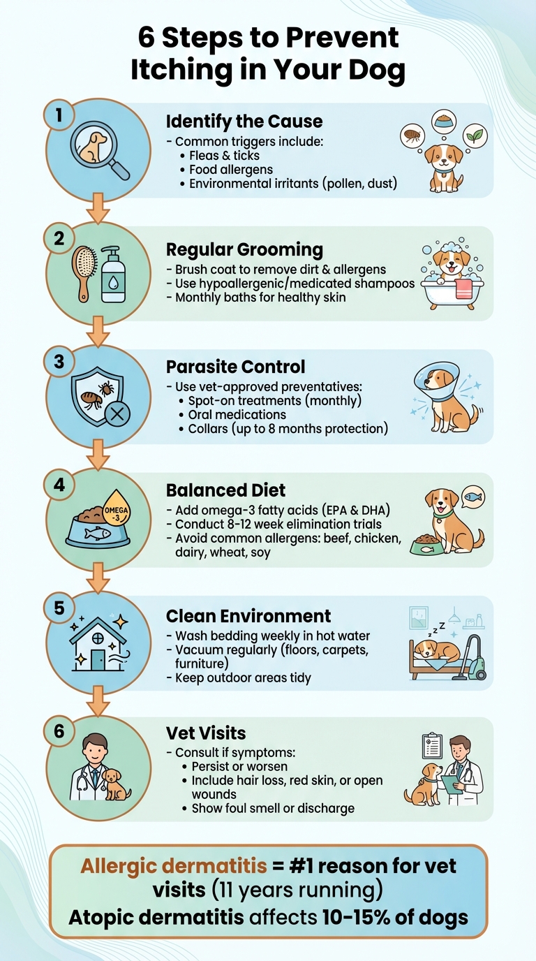 6-Step Guide to Prevent Dog Itching: From Identification to Treatment