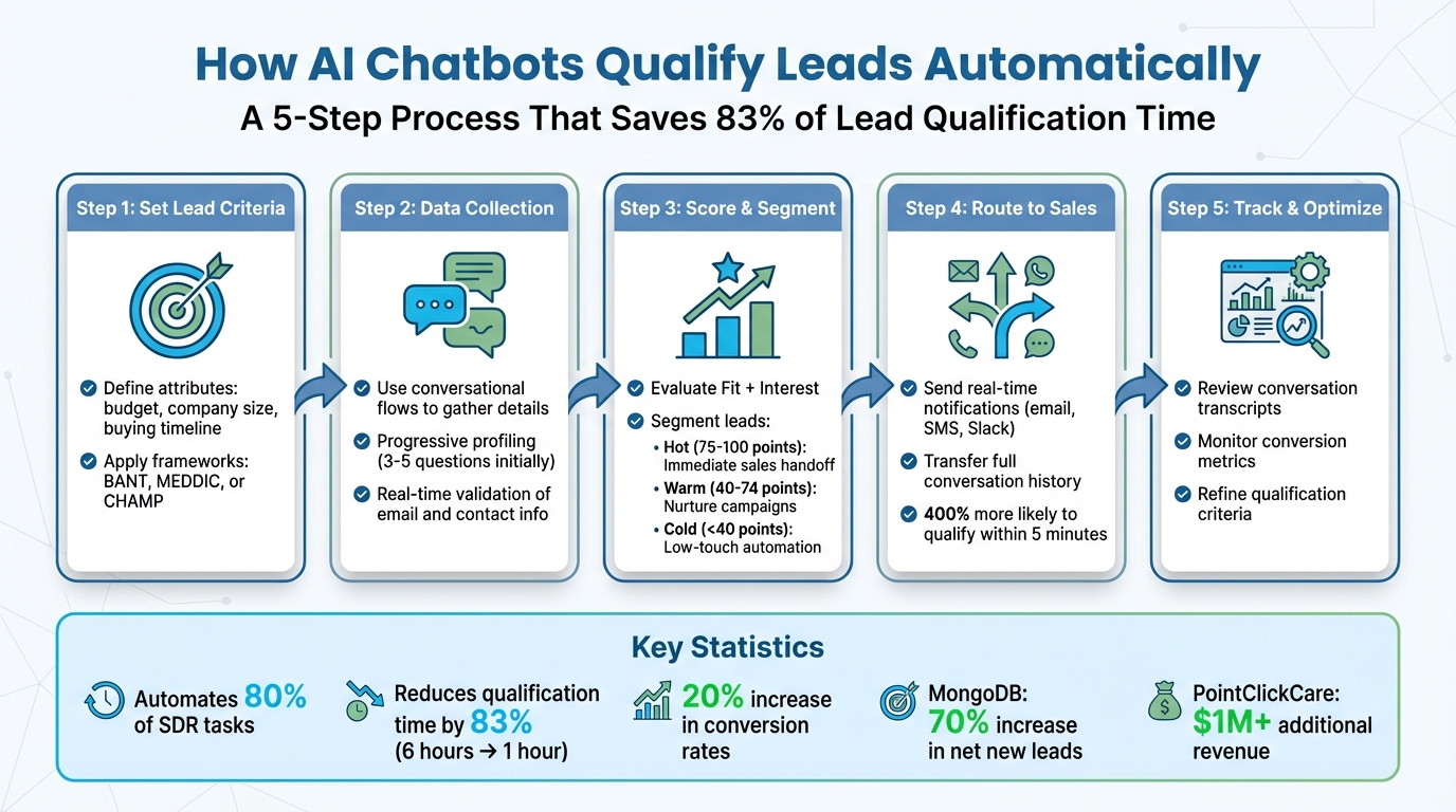 5-Step AI Chatbot Lead Qualification Process