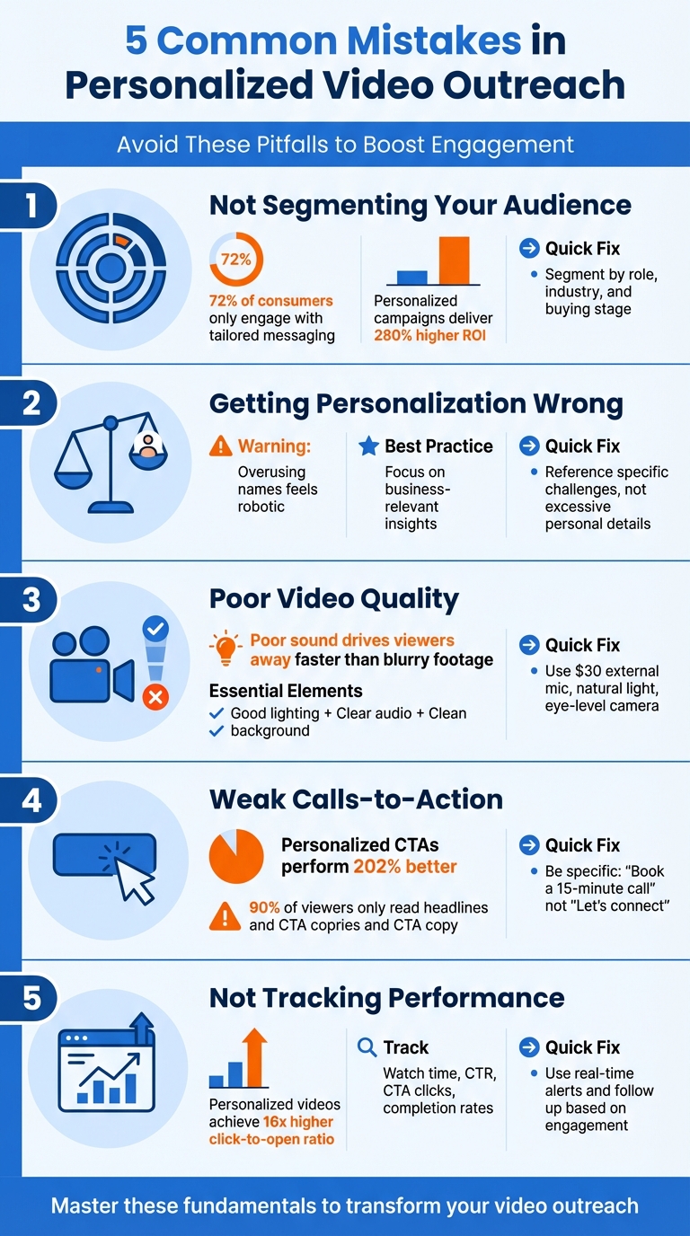 5 Common Mistakes in Personalized Video Outreach and How to Avoid Them