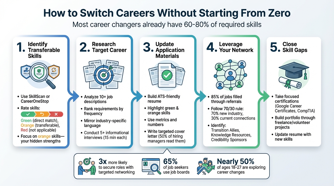5-Step Career Switch Roadmap: From Skills Assessment to Job Application