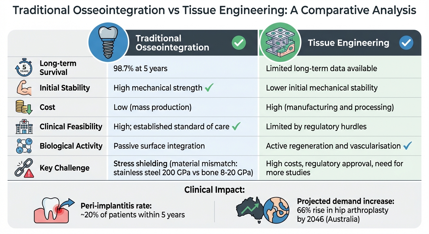 Traditional Osseointegration vs Tissue Engineering Methods Comparison