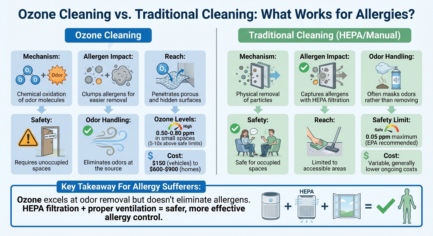 Ozone Cleaning vs HEPA Filtration: Safety and Effectiveness Comparison for Allergy Sufferers