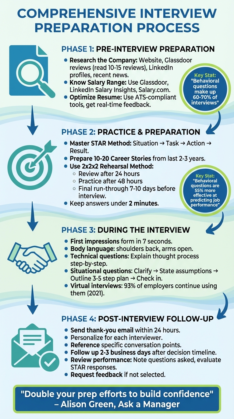 Complete Interview Preparation Process: From Research to Follow-Up