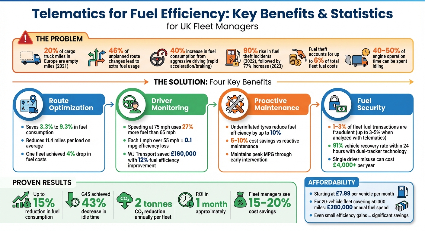 Telematics Fuel Savings: Key Statistics for UK Fleets