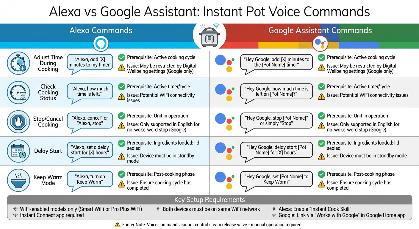 Alexa vs Google Assistant Voice Commands for Instant Pot: Complete Comparison Guide