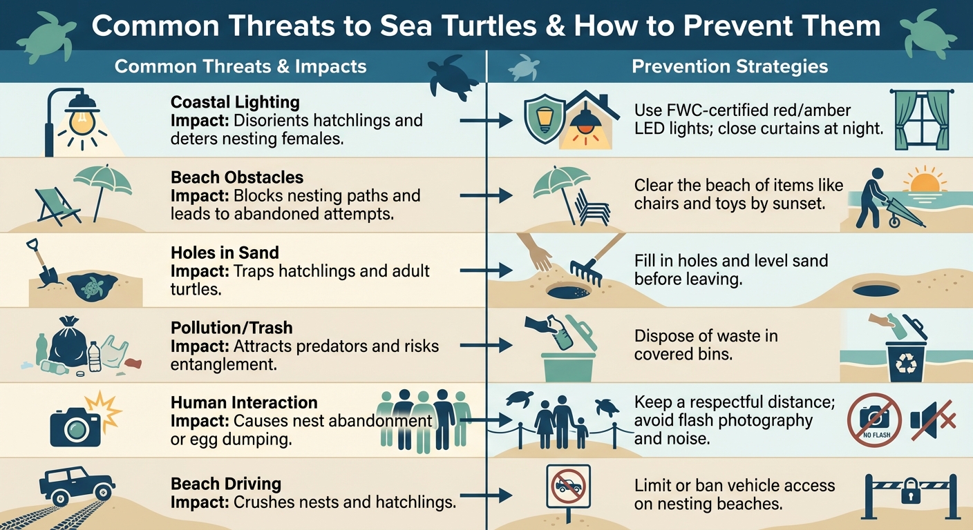 Common Threats to Sea Turtles and Prevention Strategies in South Walton