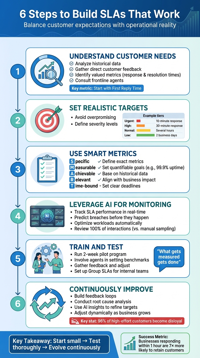 6-Step Framework for Building Trustworthy SLAs That Teams Can Meet