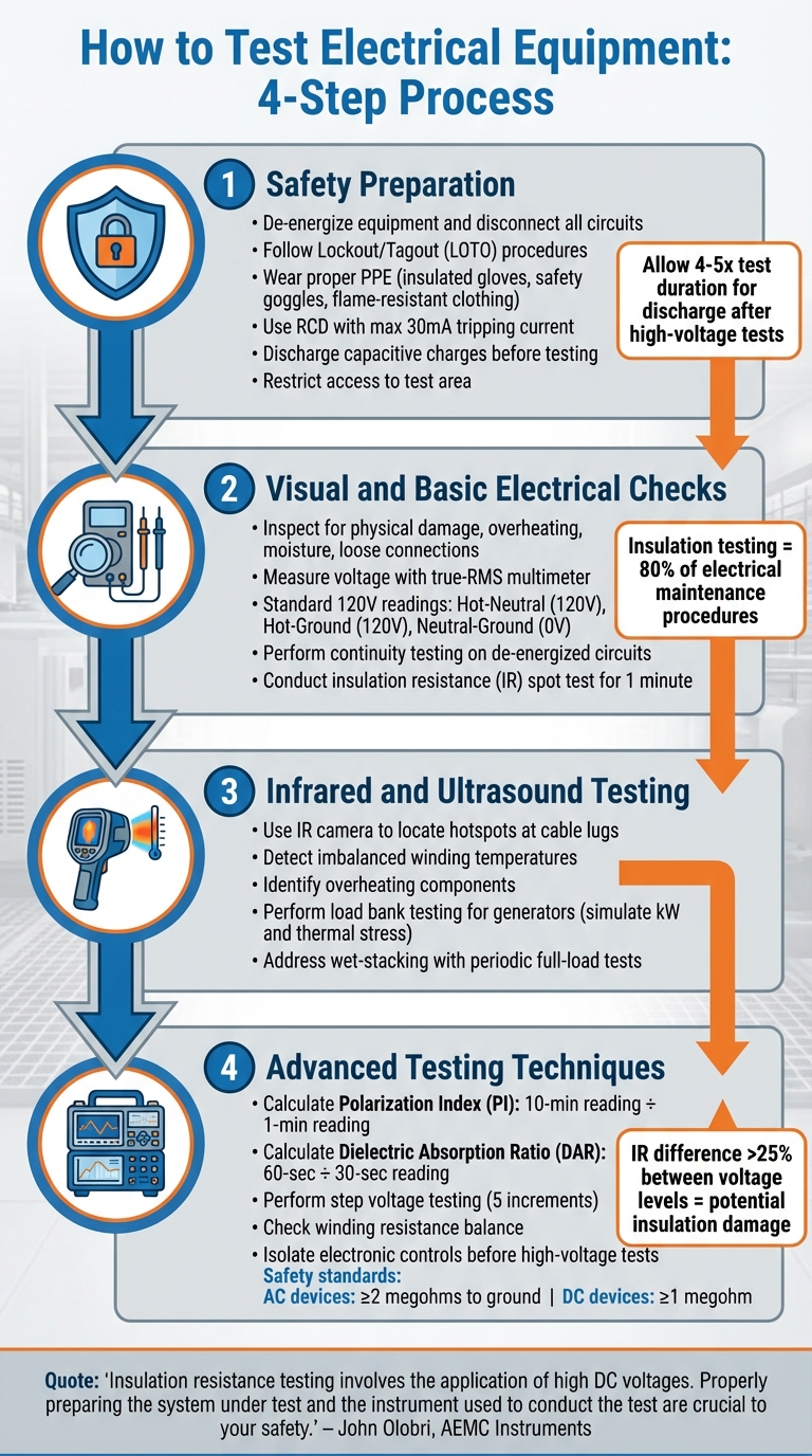 4-Step Process for Testing Electrical Equipment Reliability