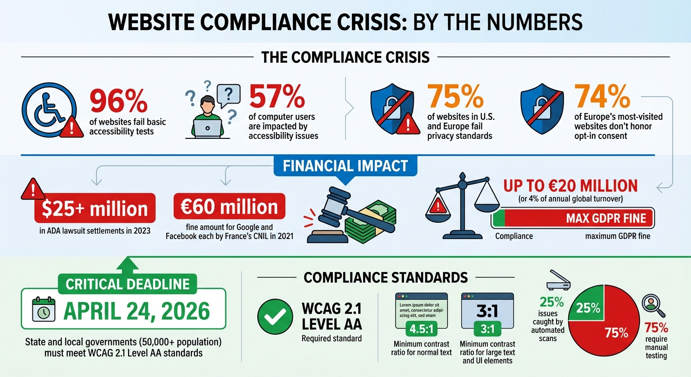 Website Compliance Failures: Key Statistics and Deadlines