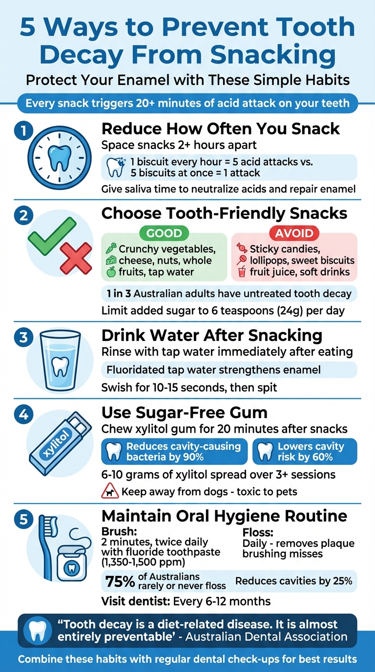 5 Ways to Prevent Tooth Decay From Snacking