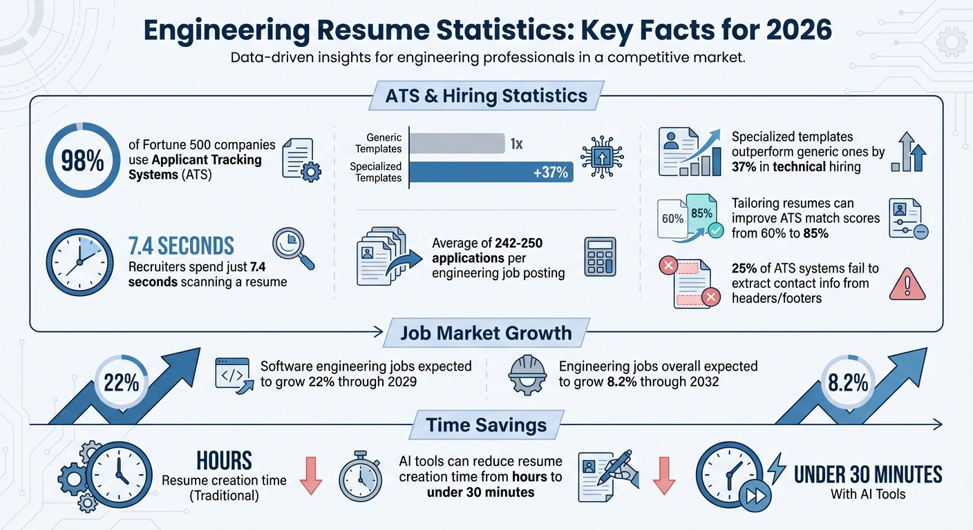 Engineering Resume Statistics: ATS Success Rates and Recruiter Behavior