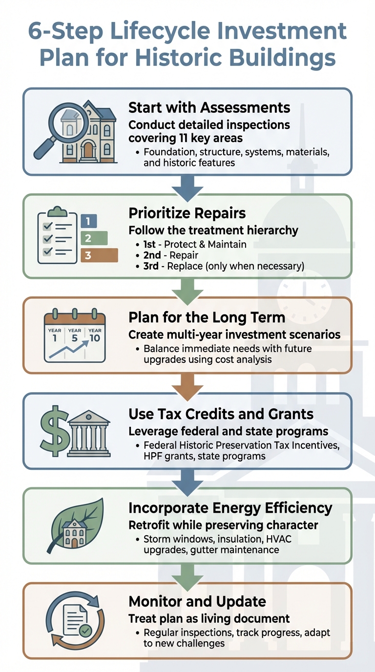 6-Step Lifecycle Investment Plan for Historic Buildings