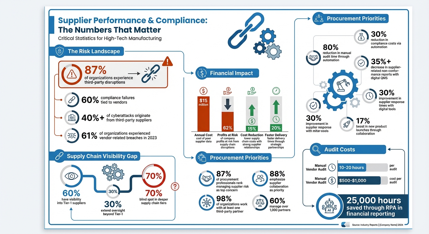 Supplier Performance Management: Key Statistics and Impact Metrics