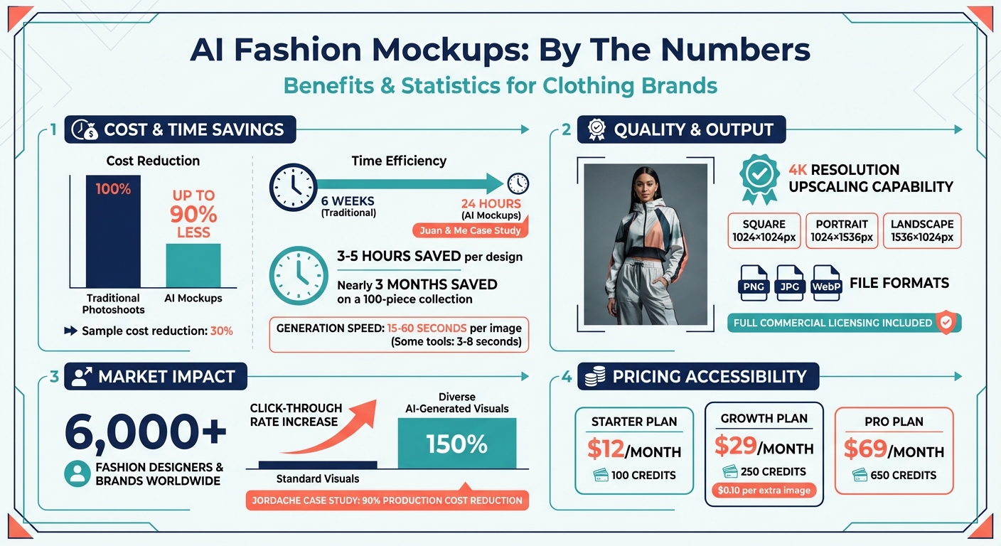 AI Fashion Mockups Benefits: Cost Savings, Time Efficiency, and Performance Statistics