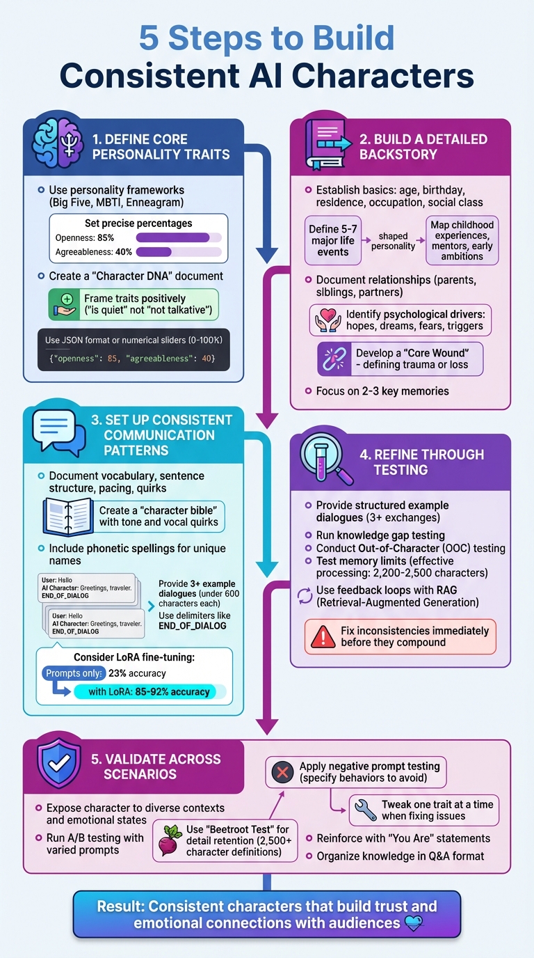 5 Steps to Build Consistent AI Characters - Complete Workflow