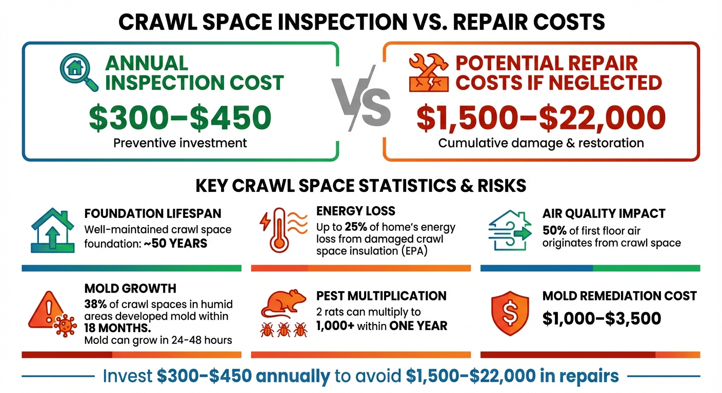 Crawl Space Inspection Costs vs Repair Costs Comparison