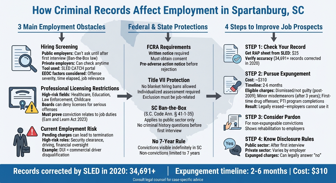 How Criminal Records Affect Employment in South Carolina: Key Barriers and Solutions