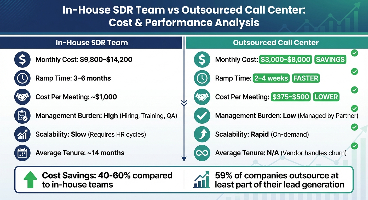 In-House vs Outsourced Call Center Costs and Performance Comparison