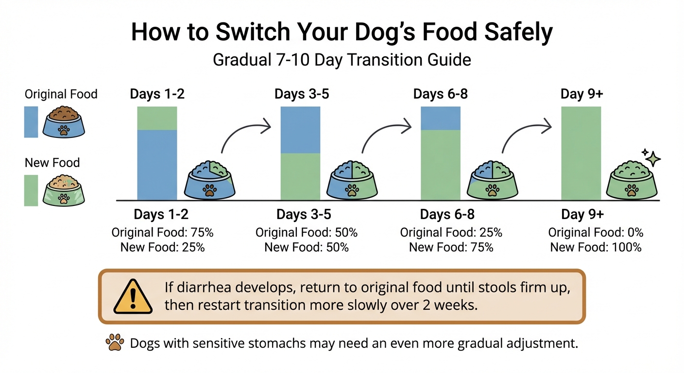 7-10 Day Dog Food Transition Schedule