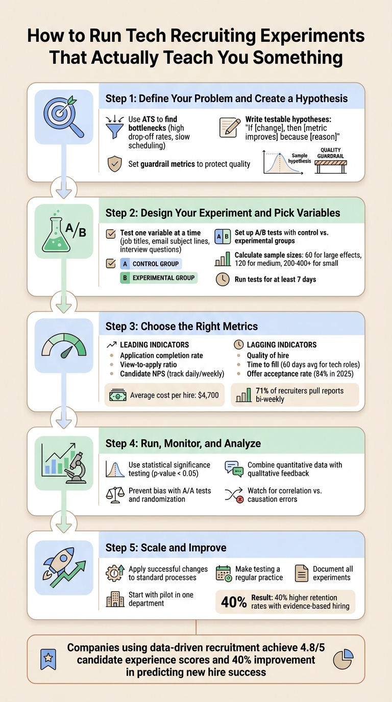 5-Step Framework for Running Data-Driven Tech Recruiting Experiments