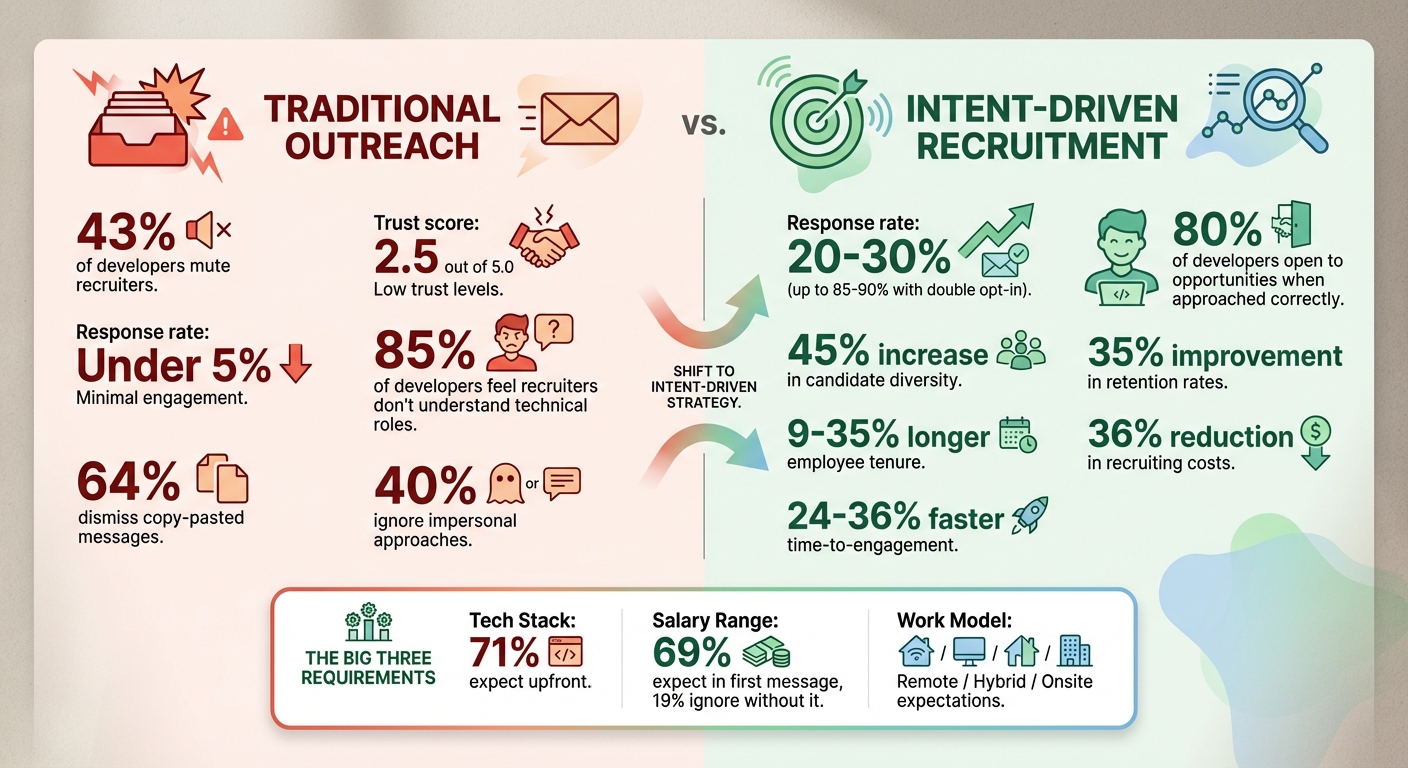 Intent-Driven vs Traditional Recruiting: Key Statistics and Outcomes