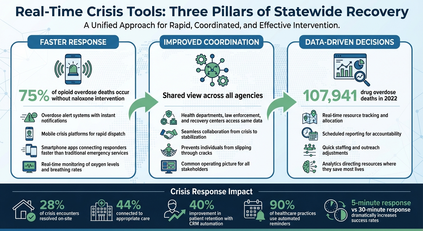 Three Pillars of Real-Time Crisis Response in Statewide Recovery Programs