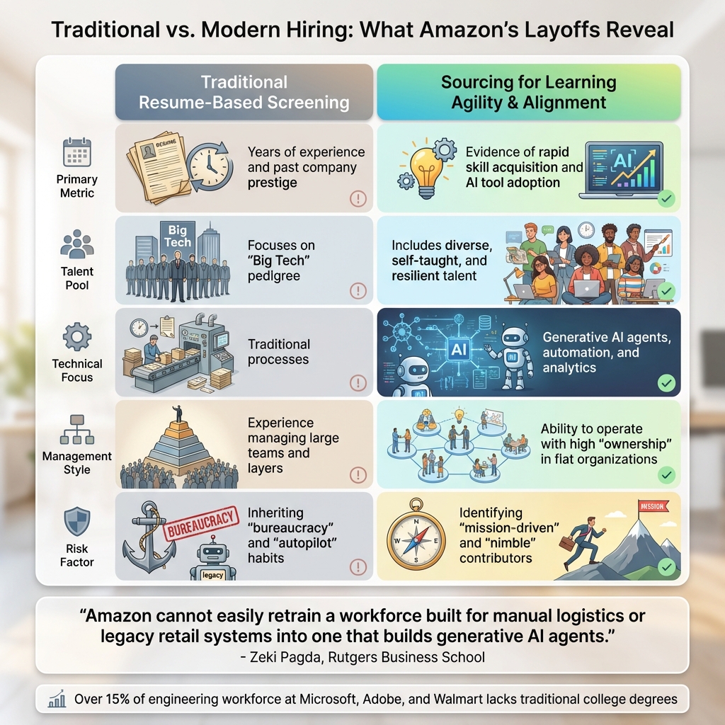 Traditional Resume Screening vs Learning Agility-Based Hiring Approaches
