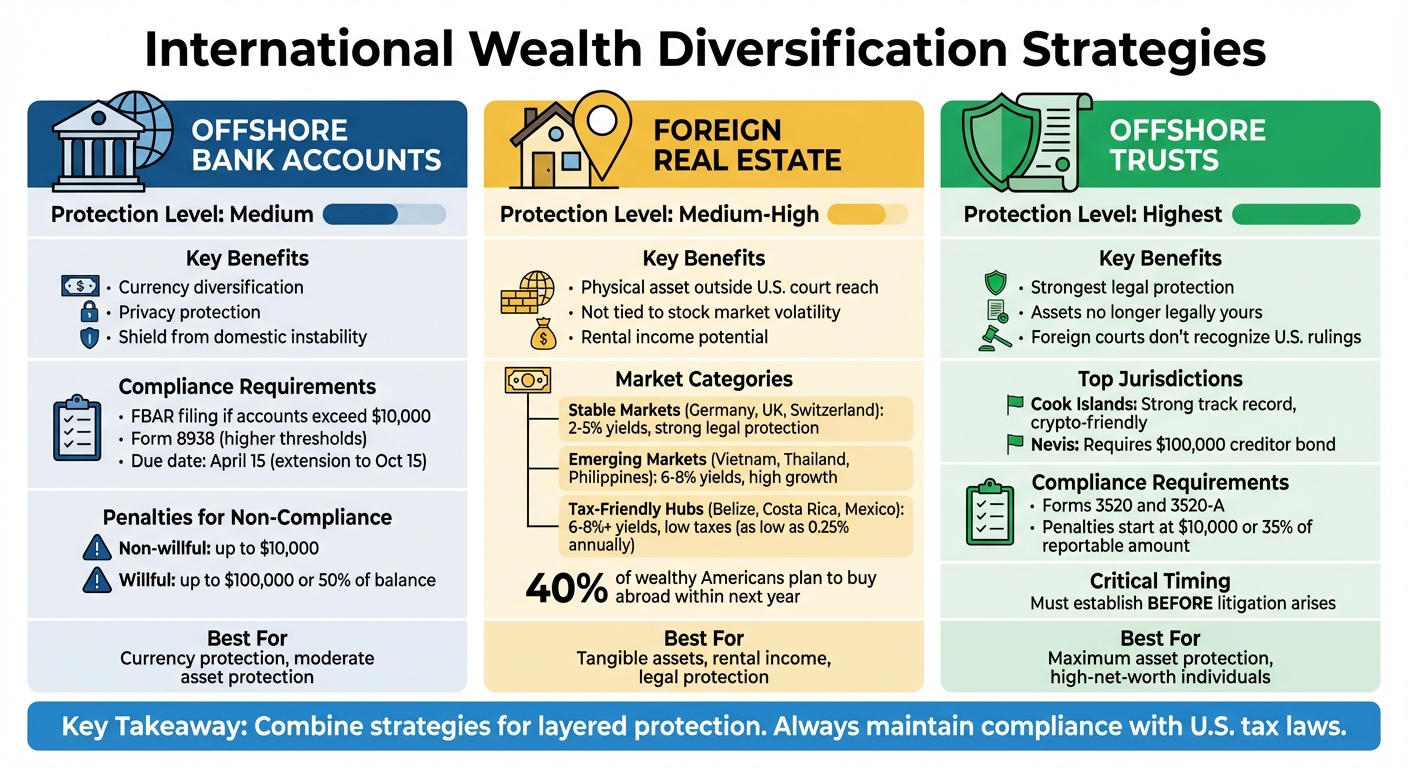 International Wealth Diversification Strategies Comparison